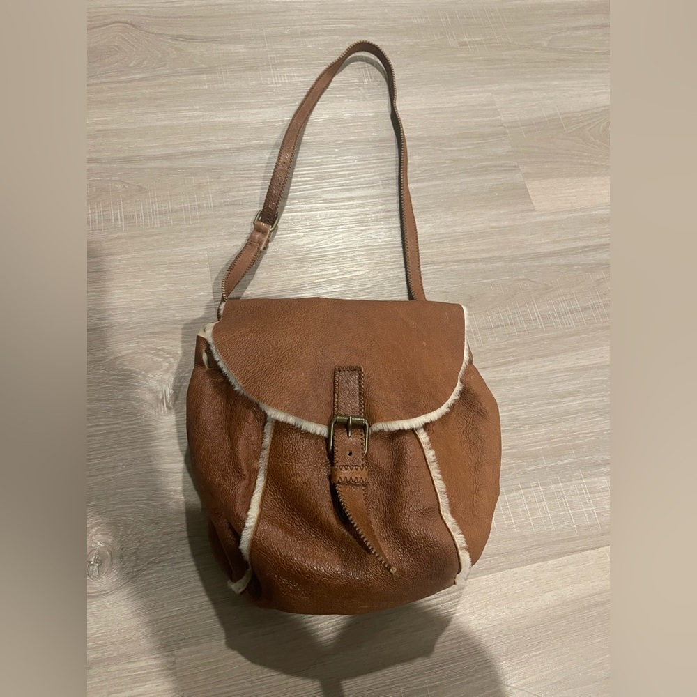 Miu Miu Brown Leather Shoulder Bag